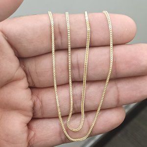 10kt real gold Franco chain size 20 inches